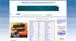 Desktop Screenshot of fr.postalcodecountry.com