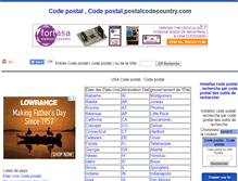 Tablet Screenshot of fr.postalcodecountry.com