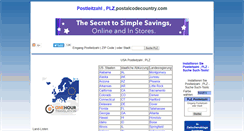 Desktop Screenshot of de.postalcodecountry.com