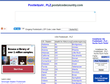 Tablet Screenshot of de.postalcodecountry.com